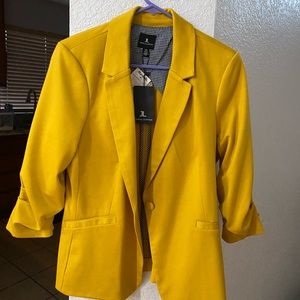 Mustard colored blazer